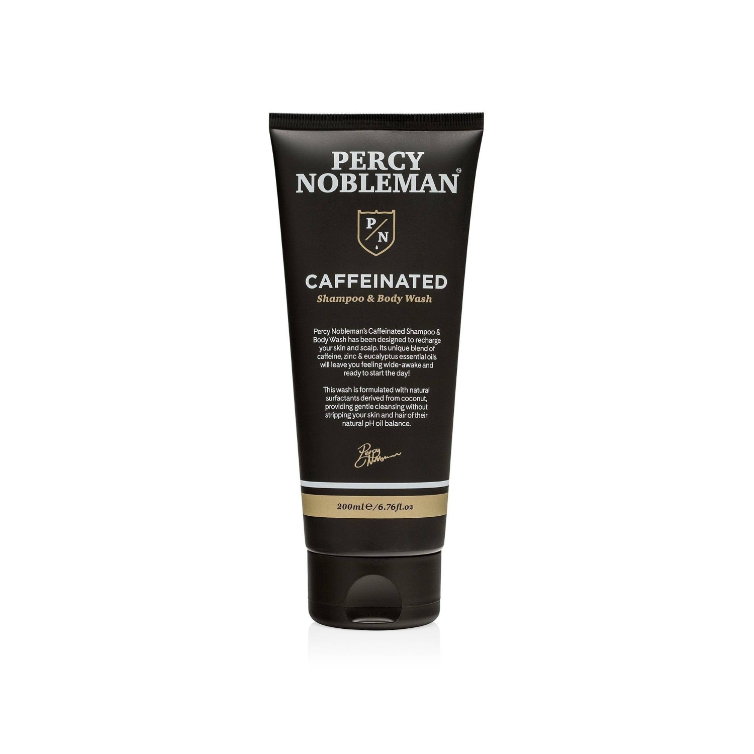 Шампунь caffeinated shampoo & body wash Percy Nobleman, объем 200 мл.
Шампунь caffeinated shampoo & body wash Percy Nobleman, объем 200 мл.