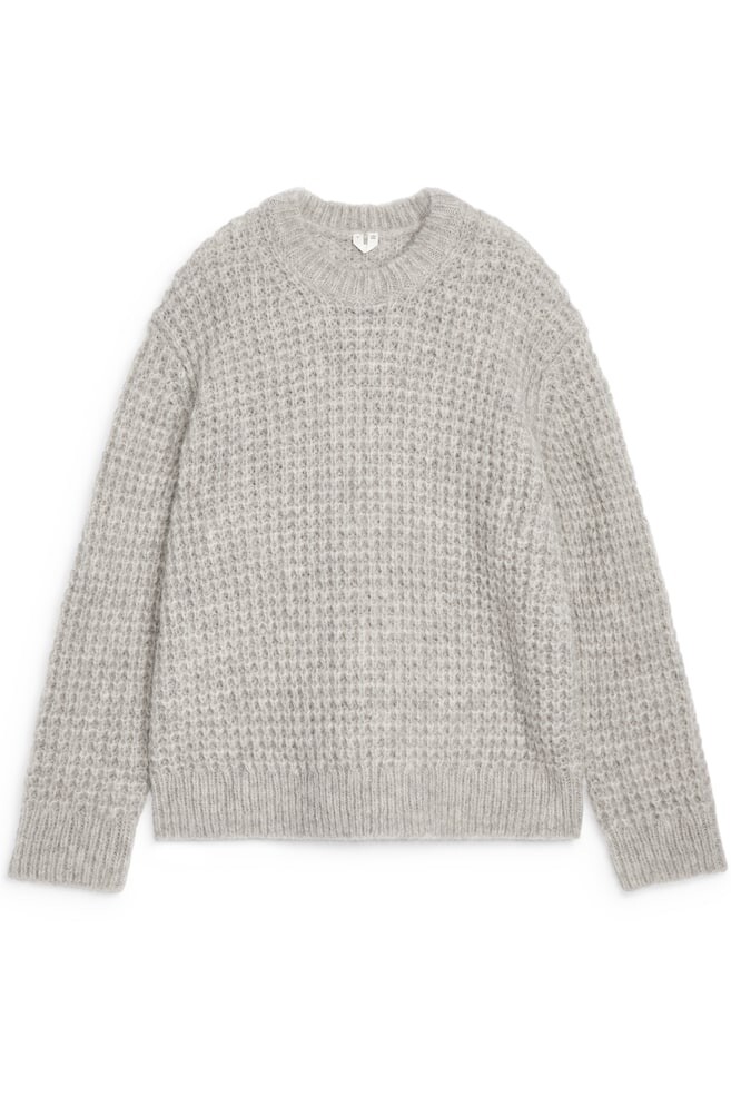 Свободный свитер из шерсти и шерсти альпаки Arket, серый
Свободный свитер из шерсти и шерсти альпаки Arket, серый