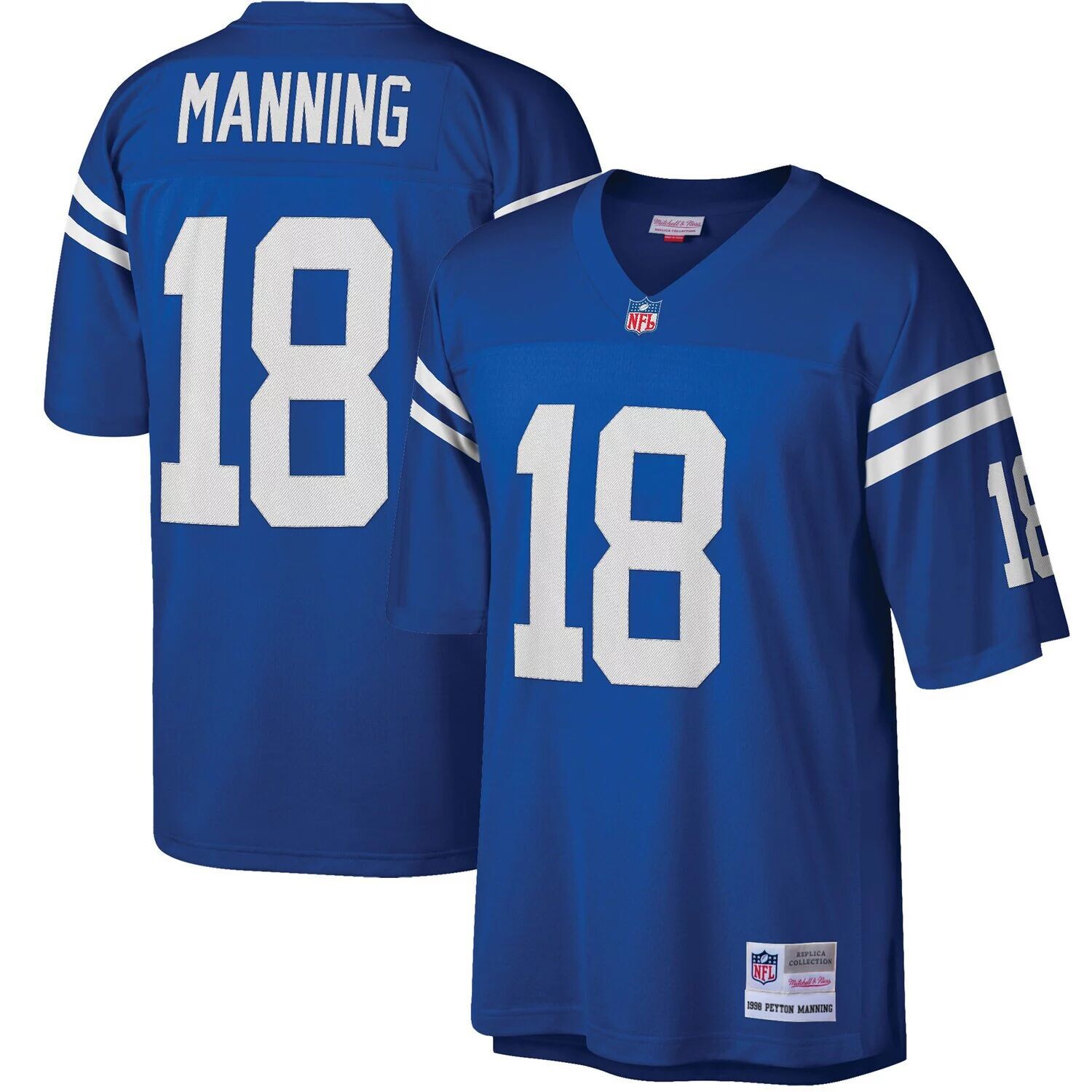 Мужская футболка Mitchell & Ness Peyton Manning Royal Indianapolis Colts Big & Tall 1998 года, реплика вышедшего на пенсию игрока
Мужская футболка Mitchell & Ness Peyton Manning Royal Indianapolis Colts Big & Tall 1998 года, реплика вышедшего на пенсию игрока