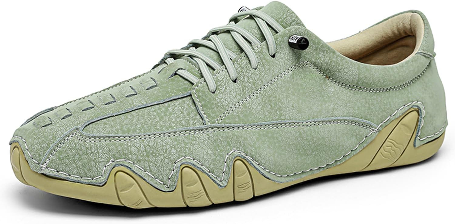 Мужские водительские туфли Dacnakby, повседневные кожаные мокасины без шнурков, с кружевным дизайном, легкая резиновая подошва, дышащие и удобные туфли для ходьбы, зеленый
Мужские водительские туфли Dacnakby, повседневные кожаные мокасины без шнурков, с кружевным дизайном, легкая резиновая подошва, дышащие и удобные туфли для ходьбы, зеленый