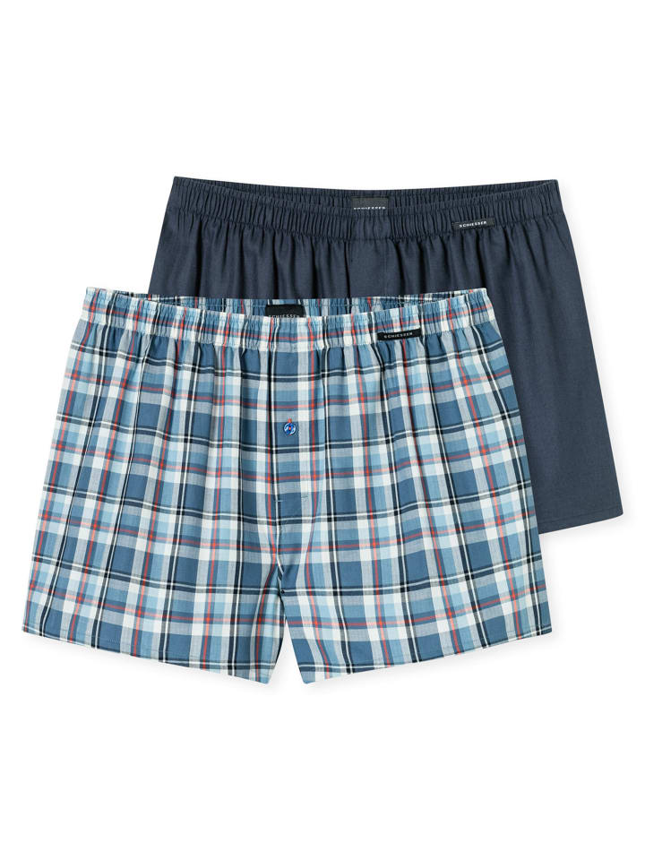 Боксерские трусы Schiesser, синий 
Боксерские трусы Schiesser, синий