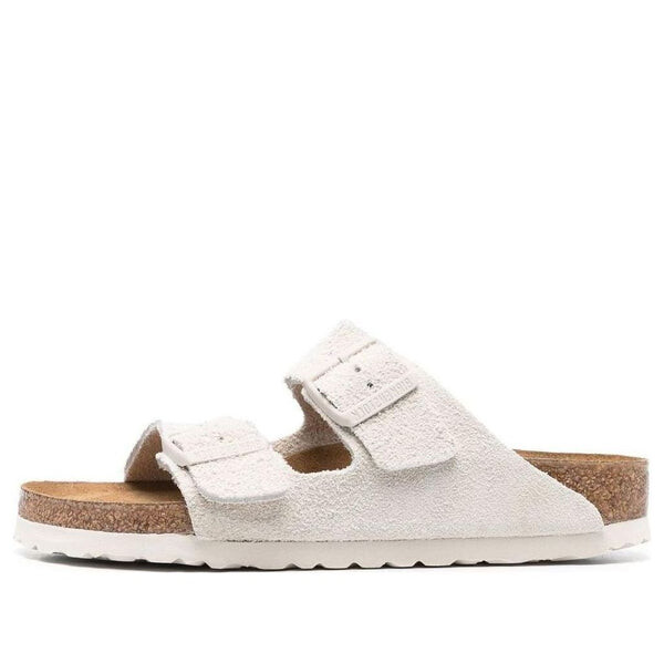 Тапочки arizona soft footbed suede leather narrow fit sandals 'antique white' Birkenstock, белый 
Тапочки arizona soft footbed suede leather narrow fit sandals 'antique white' Birkenstock, белый