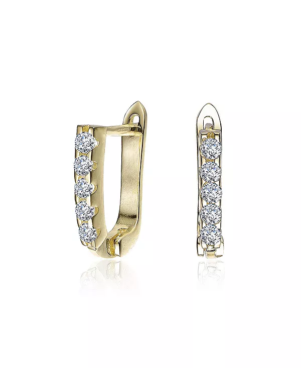 Миниатюрные серьги-кольца с прозрачным кубическим цирконием Rachel Glauber, gold
Миниатюрные серьги-кольца с прозрачным кубическим цирконием Rachel Glauber, gold