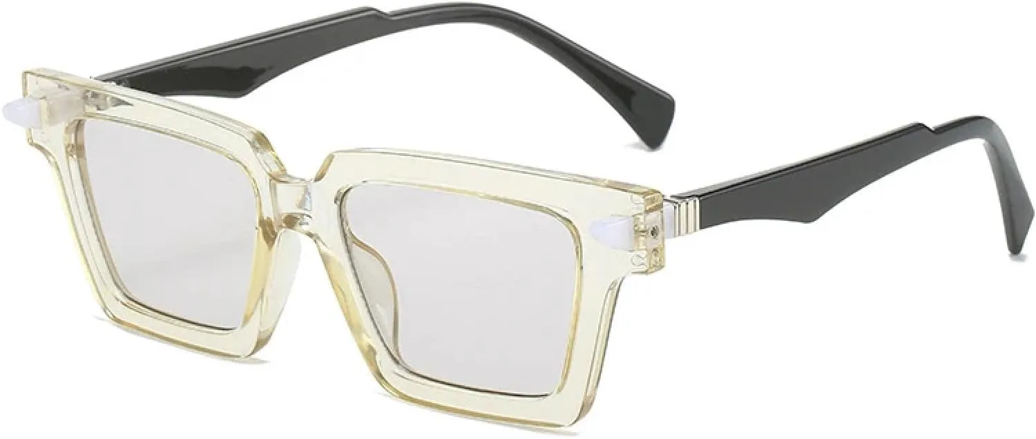 Квадратные двухцветные женские солнцезащитные очки в стиле ретро с заклепками, мужские градиентные солнцезащитные очки «кошачий глаз» WNCKSQ, Yellow Light Gray
Квадратные двухцветные женские солнцезащитные очки в стиле ретро с заклепками, мужские градиентные солнцезащитные очки «кошачий глаз» WNCKSQ, Yellow Light Gray