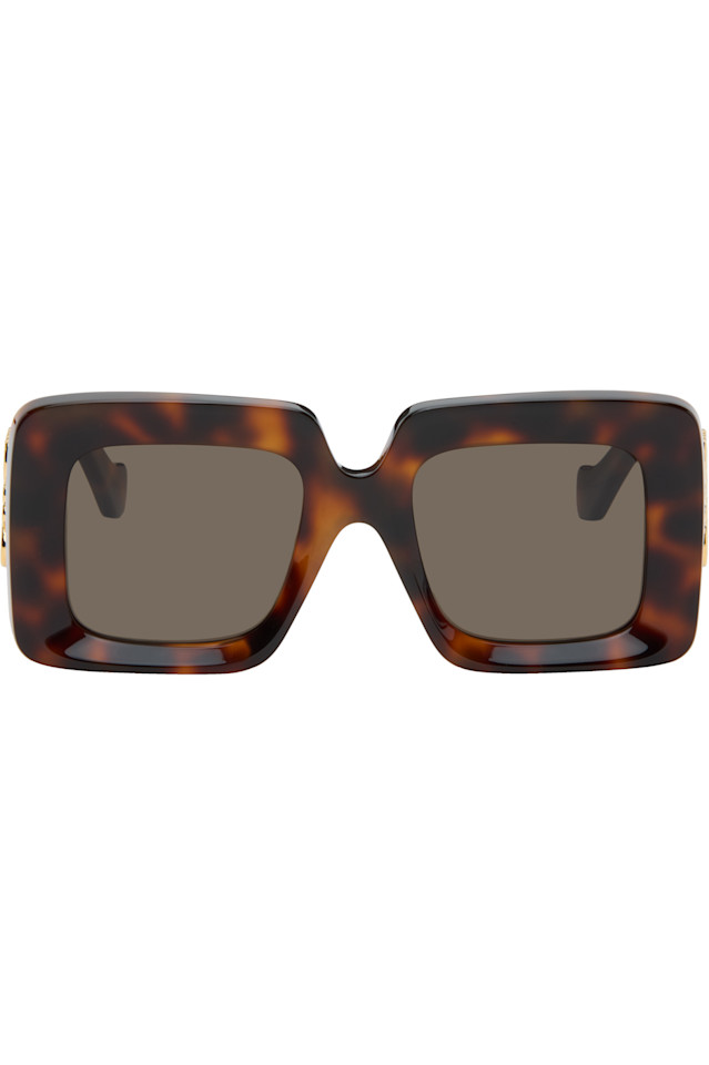 Loewe Коричневые квадратные солнцезащитные очки с фаской, выполненные в виде анаграммы
Loewe Коричневые квадратные солнцезащитные очки с фаской, выполненные в виде анаграммы