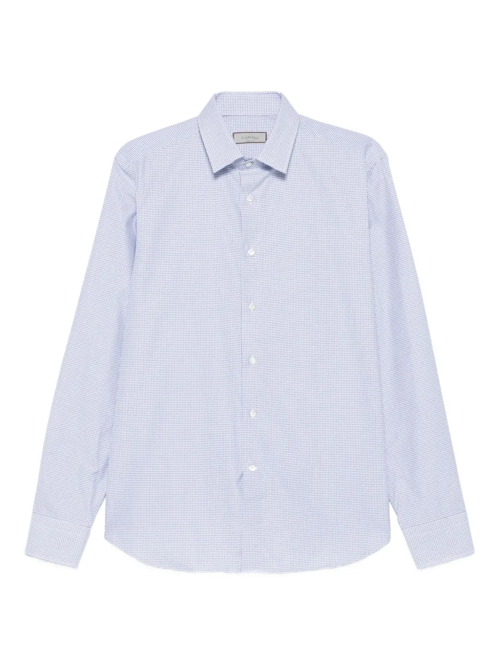 Рубашка в клетку Canali, синий 
Рубашка в клетку Canali, синий