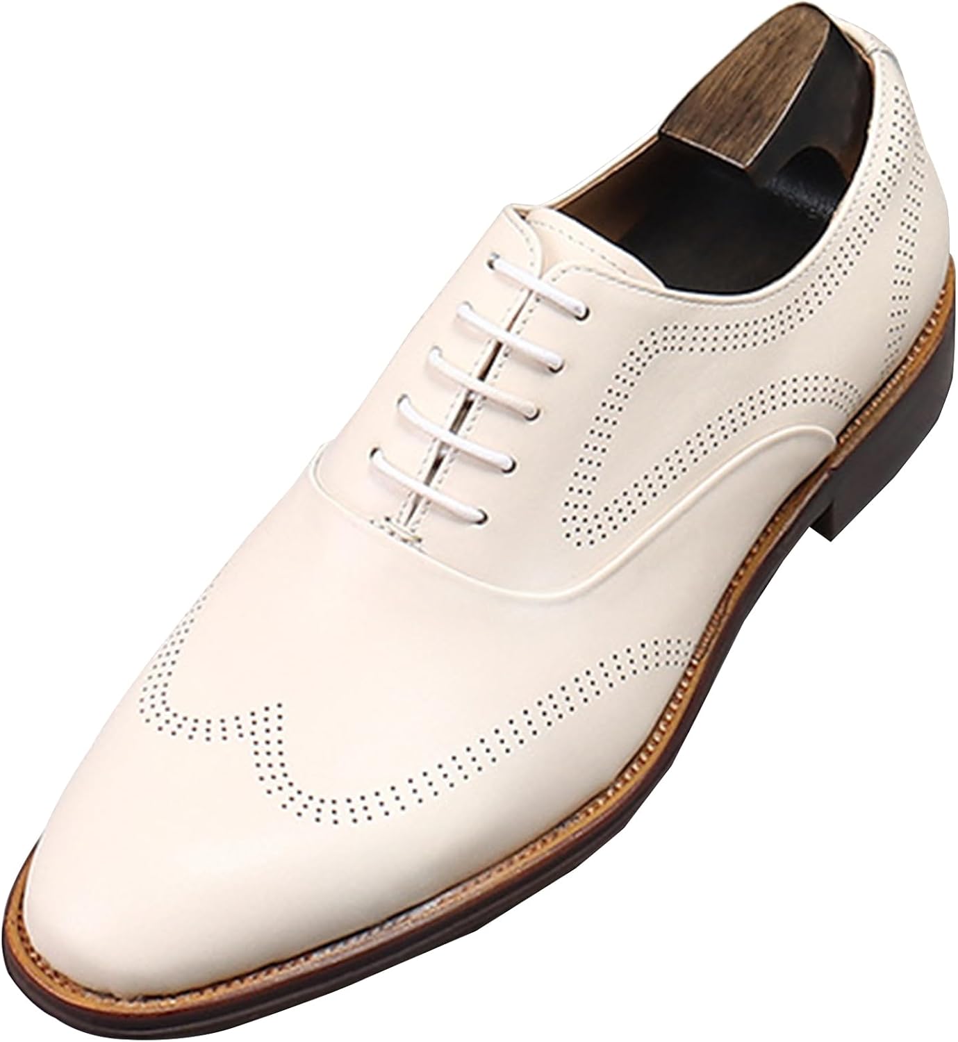 Мужские кожаные оксфорды с шнуровкой, крыльями и брогированием, повседневные кожаные туфли, стильные офисные формальные туфли Hlasmspe, бежевый
Мужские кожаные оксфорды с шнуровкой, крыльями и брогированием, повседневные кожаные туфли, стильные офисные формальные туфли Hlasmspe, бежевый