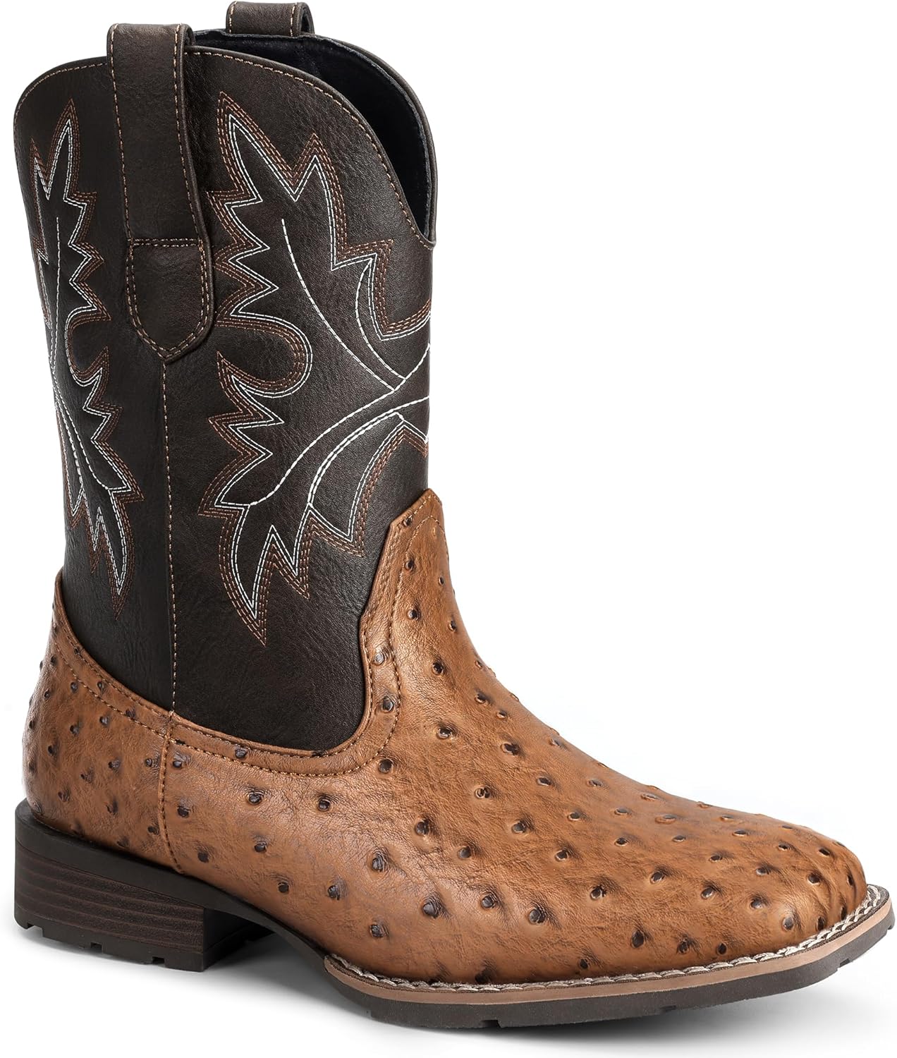 Ковбойские сапоги Lumeheel для мужчин - мужские западные сапоги с классической вышивкой, слипоны с квадратным носком, противоскользящие деревенские сапоги на массивном каблуке, короткие прочные сапоги для весны и осени, коричневый
Ковбойские сапоги Lumeheel для мужчин - мужские западные сапоги с классической вышивкой, слипоны с квадратным носком, противоскользящие деревенские сапоги на массивном каблуке, короткие прочные сапоги для весны и осени, коричневый