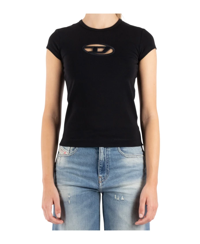 Хлопковая футболка Diesel, черный
Хлопковая футболка Diesel, черный