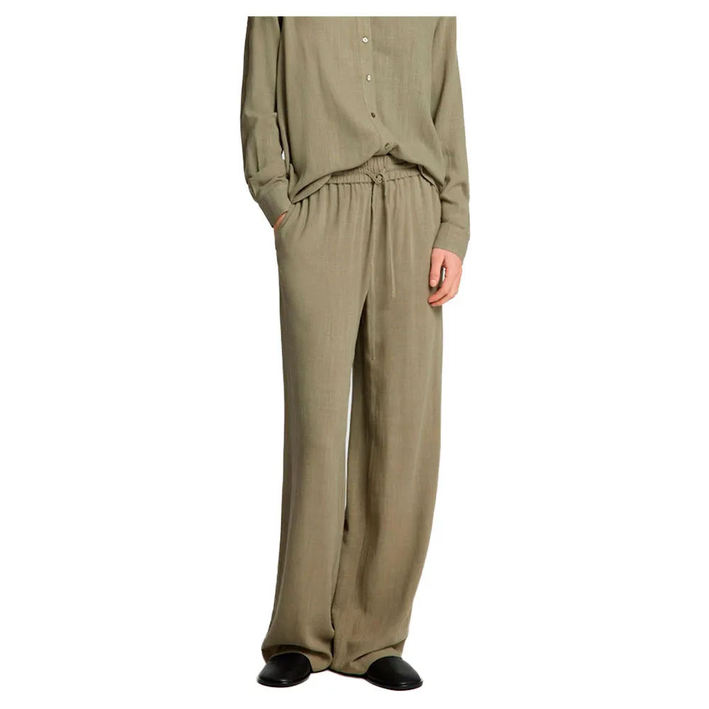 Брюки с высокой талией Selected Viva Gulia Sun, зеленый
Брюки с высокой талией Selected Viva Gulia Sun, зеленый