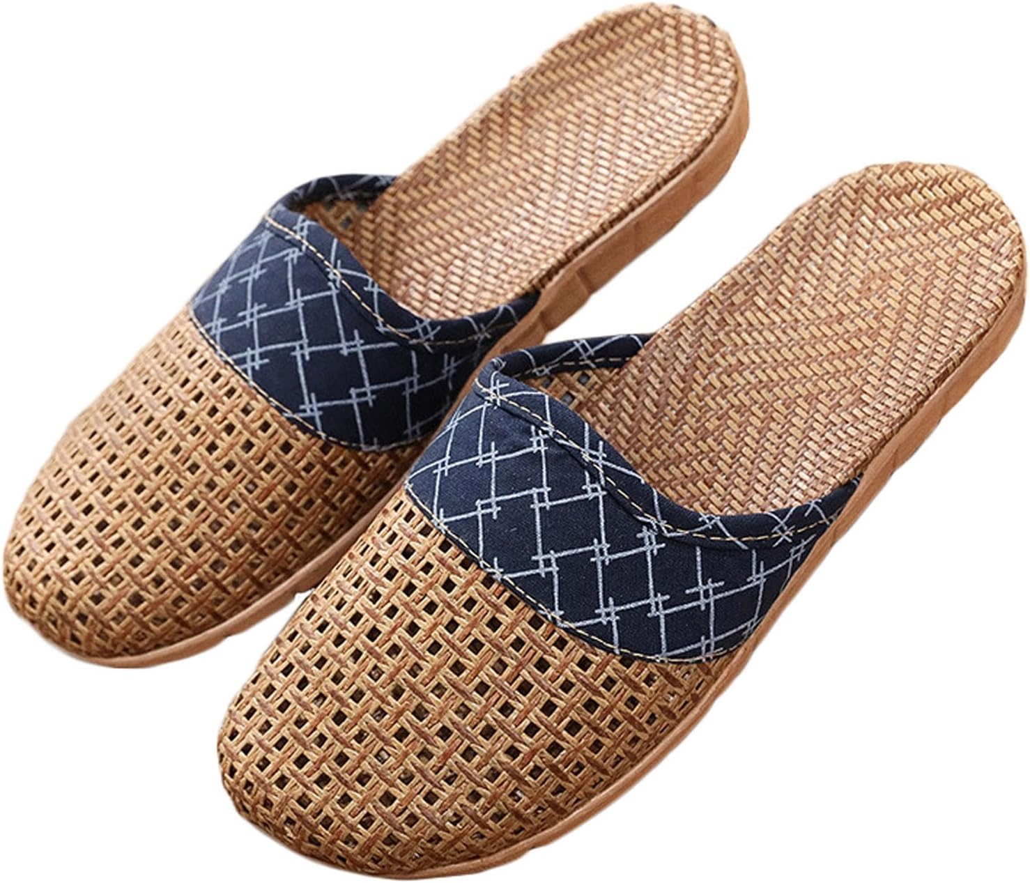 Унисекс тапочки JadeRich из плетеной ротанговой травы, летние удобные легкие шлепанцы из льняной соломы, домашние слайд-сандалии, темно-синий
Унисекс тапочки JadeRich из плетеной ротанговой травы, летние удобные легкие шлепанцы из льняной соломы, домашние слайд-сандалии, темно-синий