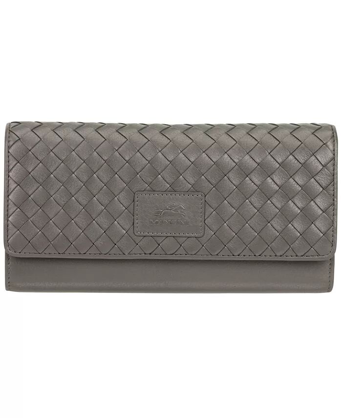 Женская коллекция Basket Weave, кошелек с защитой RFID, четверного сложения Mancini, серый
Женская коллекция Basket Weave, кошелек с защитой RFID, четверного сложения Mancini, серый