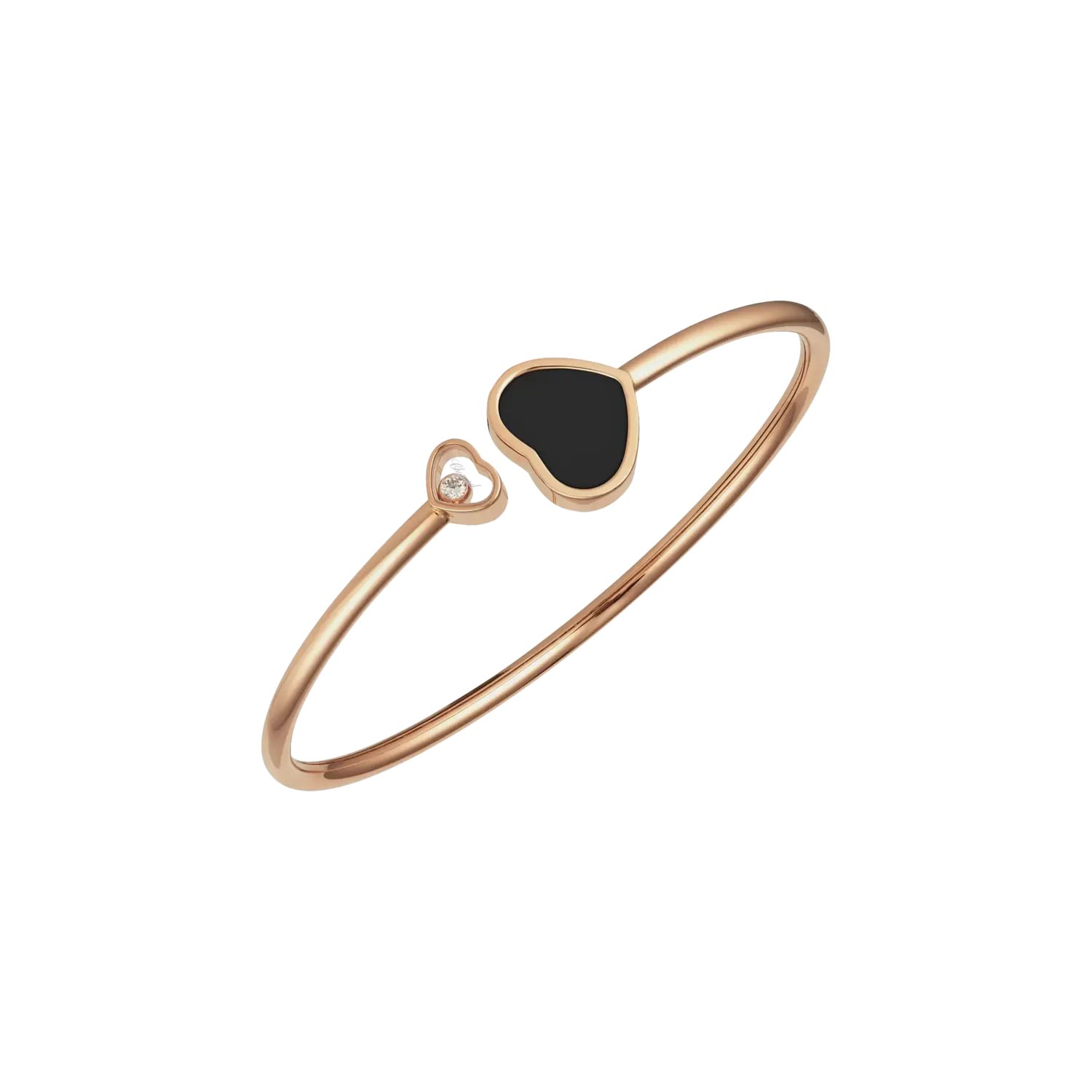 Браслет Chopard Happy hearts из розового золота с бриллиантами и ониксом
Браслет Chopard Happy hearts из розового золота с бриллиантами и ониксом
