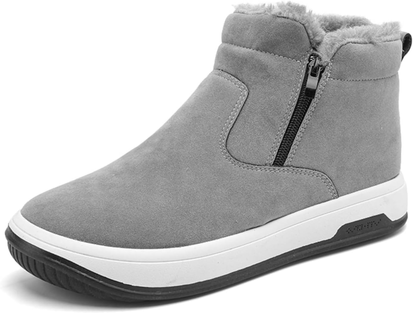 Мужские зимние ботинки Kelibasi до щиколотки с подкладкой из искусственного меха, боковой молнией и противоскользящей резиновой подошвой - верх из замши для холодной погоды, на улицу и повседневной носки, серый
Мужские зимние ботинки Kelibasi до щиколотки с подкладкой из искусственного меха, боковой молнией и противоскользящей резиновой подошвой - верх из замши для холодной погоды, на улицу и повседневной носки, серый