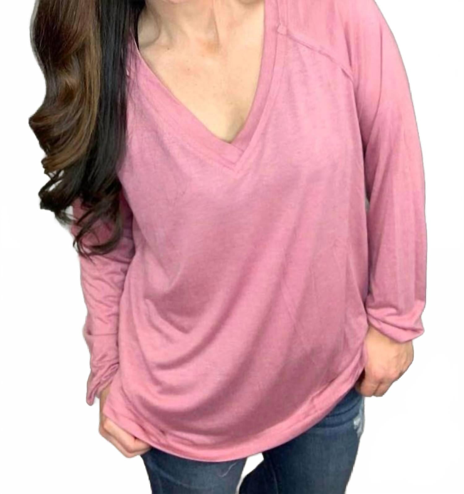 Сплошной топ с V-образным вырезом в цвете мове Shirley Stone, лиловый
Сплошной топ с V-образным вырезом в цвете мове Shirley Stone, лиловый