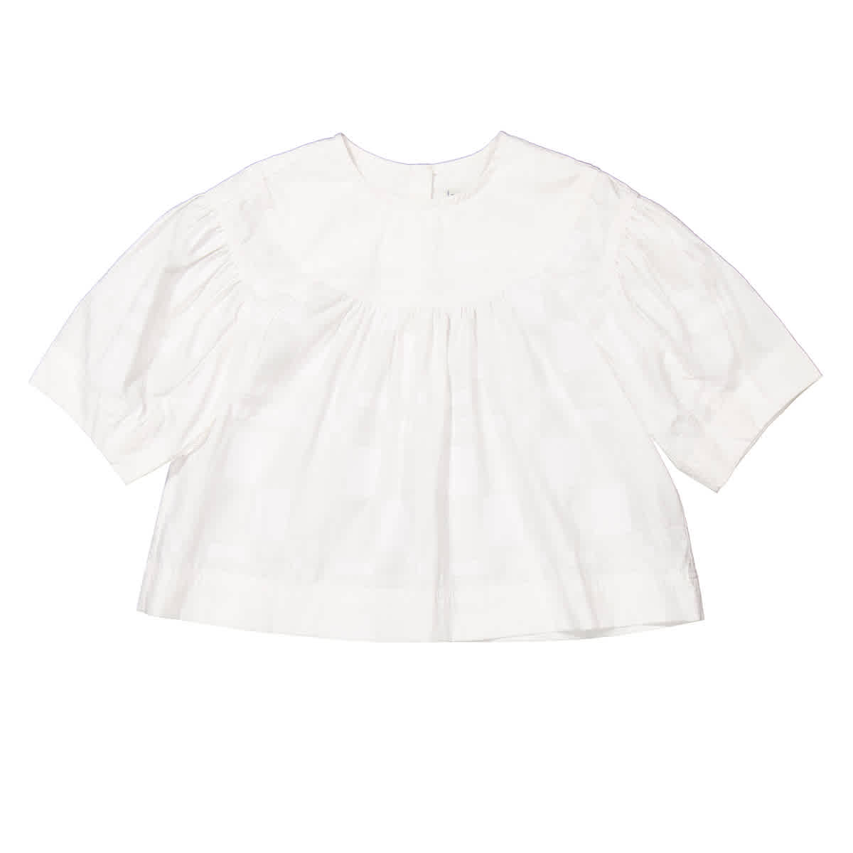 Burberry Kids Thomas Bear Хлопковая рубашка, белый 
Burberry Kids Thomas Bear Хлопковая рубашка, белый