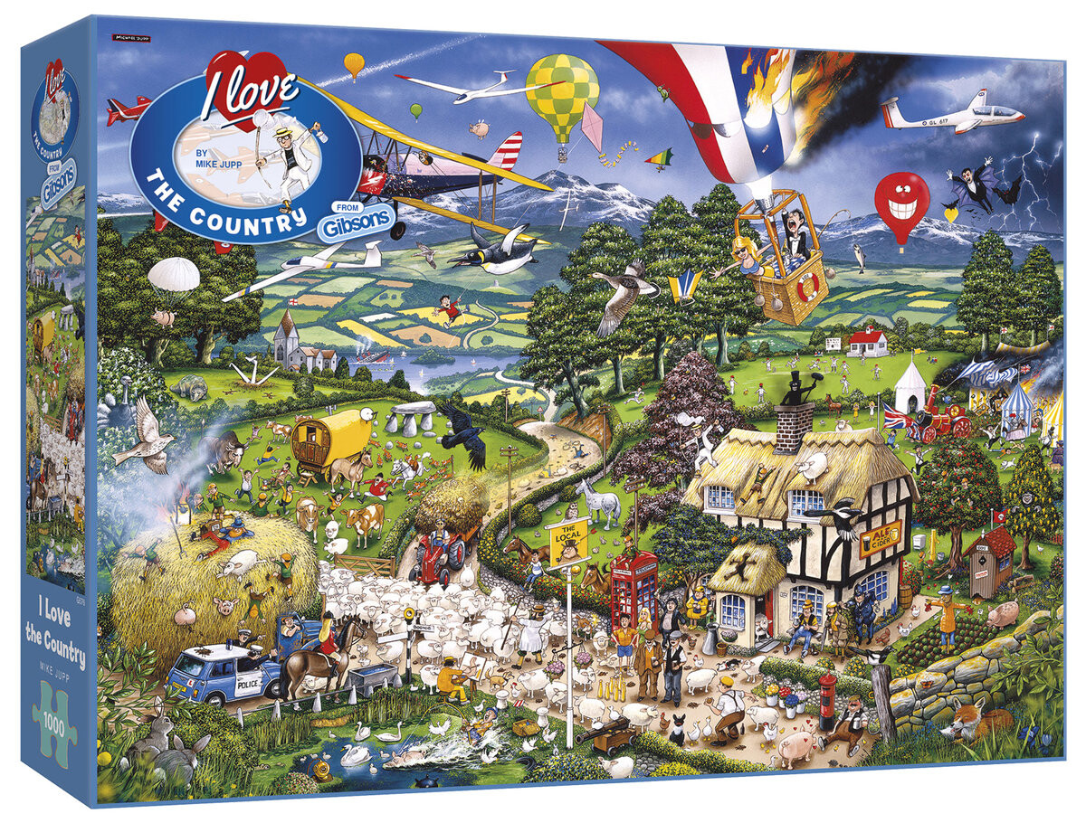 Гибсоны, пазл Я люблю деревню, 1000 шт. Gibsons
Гибсоны, пазл Я люблю деревню, 1000 шт. Gibsons