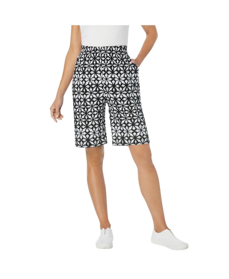 Трикотажные шорты больших размеров с эластичным поясом Woman Within, Black watercolor tile
Трикотажные шорты больших размеров с эластичным поясом Woman Within, Black watercolor tile