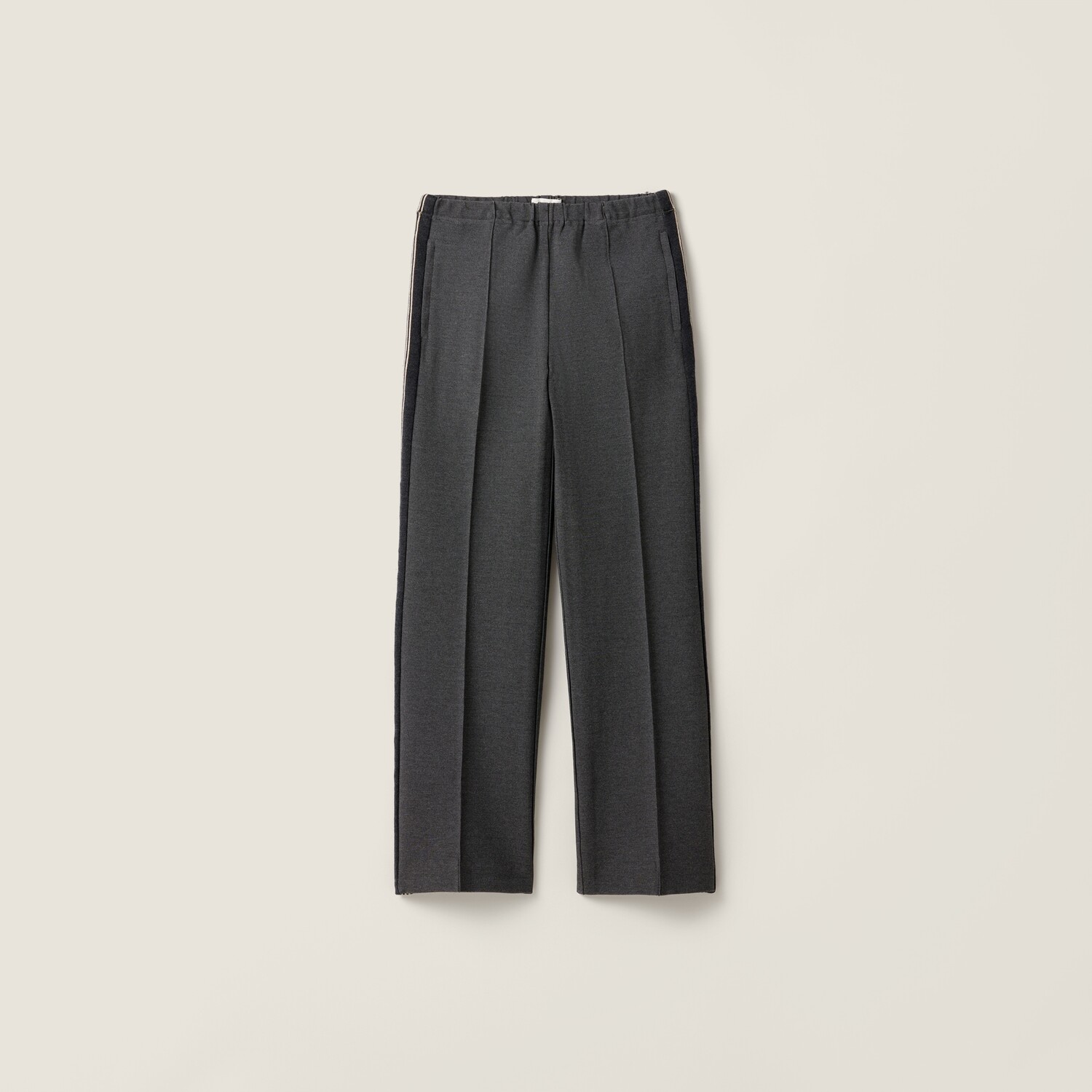 Трикотажные брюки с прошивкой MIU MIU, антрацитовый серый
Трикотажные брюки с прошивкой MIU MIU, антрацитовый серый