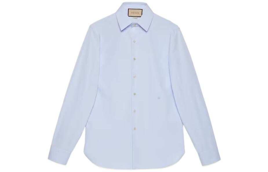 Рубашка мужская светло-синяя Gucci, светло-голубой
Рубашка мужская светло-синяя Gucci, светло-голубой