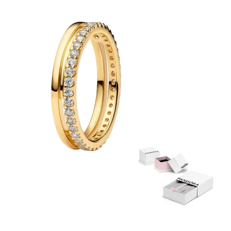 Pandora Позолоченные кольца из медного серебряного сплава Women's Gold
Pandora Позолоченные кольца из медного серебряного сплава Women's Gold