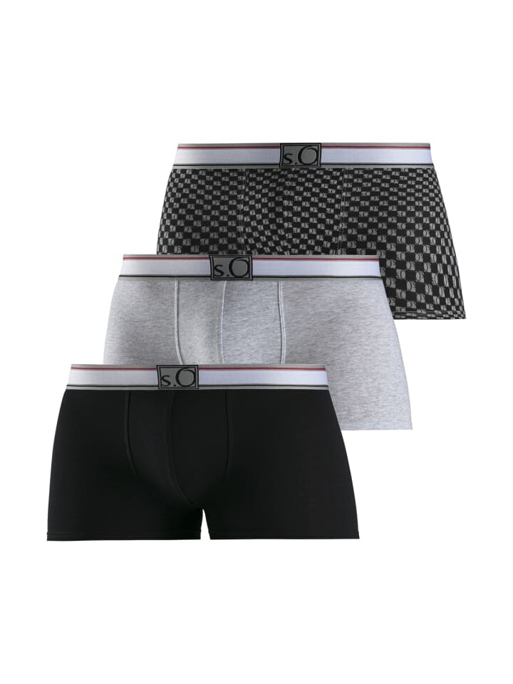 Боксеры sOliver, цвет schwarz, grau meliert, bedruckt
Боксеры sOliver, цвет schwarz, grau meliert, bedruckt