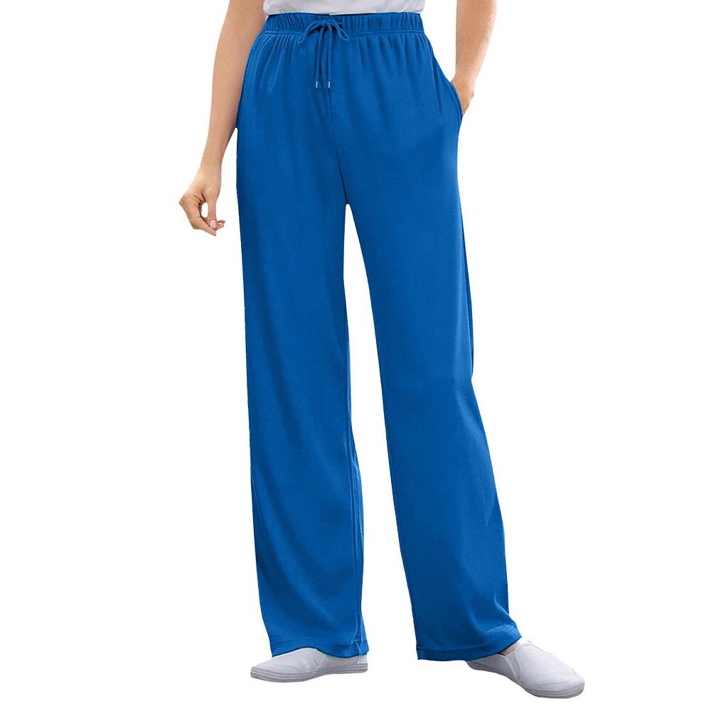 Женщина в женских спортивных трикотажных брюках с прямыми штанинами больших размеров Woman Within, цвет Bright Cobalt
Женщина в женских спортивных трикотажных брюках с прямыми штанинами больших размеров Woman Within, цвет Bright Cobalt