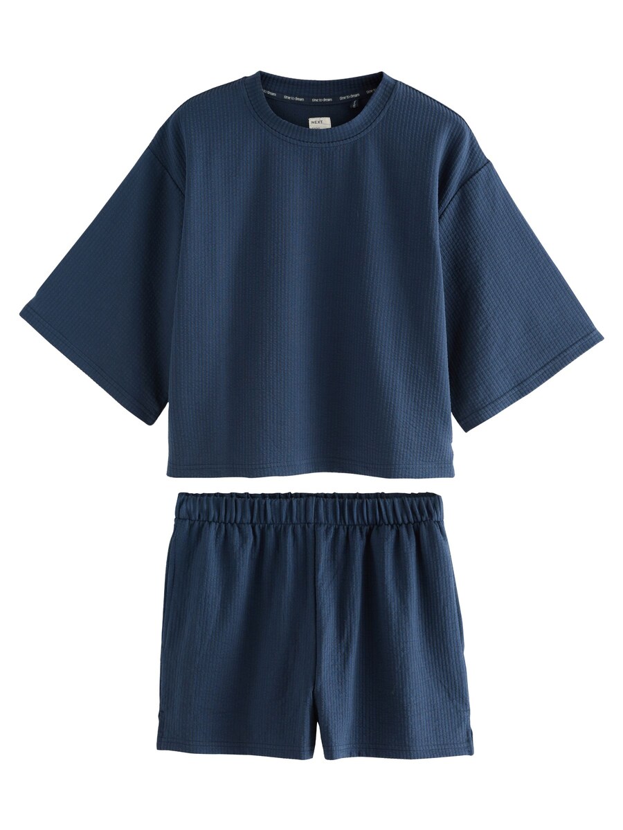 Короткий пижамный комплект Next, темно-синий
Короткий пижамный комплект Next, темно-синий