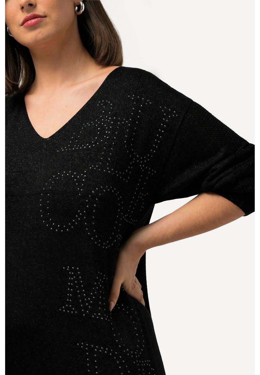 Джемпер Ulla Popken, черный 
Джемпер Ulla Popken, черный