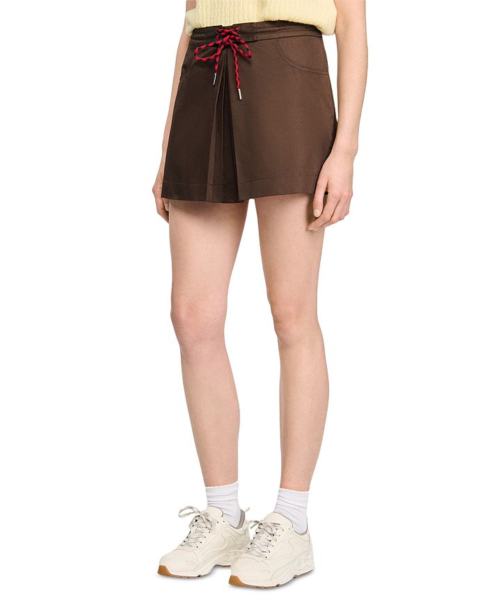 Складчатая юбка-шорты Sandro, коричневый
Складчатая юбка-шорты Sandro, коричневый