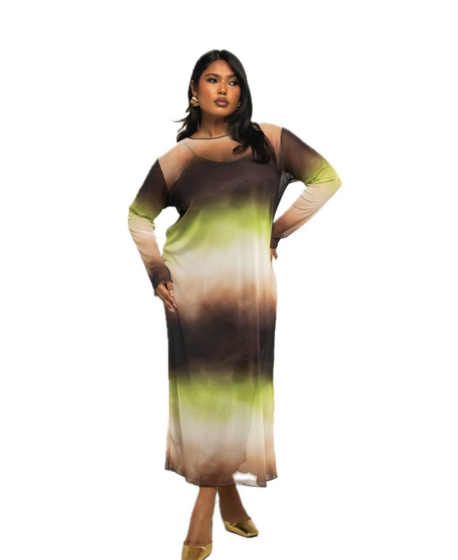 Женское струящееся миди-платье с градиентным принтом FASHION-SZN CURVE, Brown
Женское струящееся миди-платье с градиентным принтом FASHION-SZN CURVE, Brown