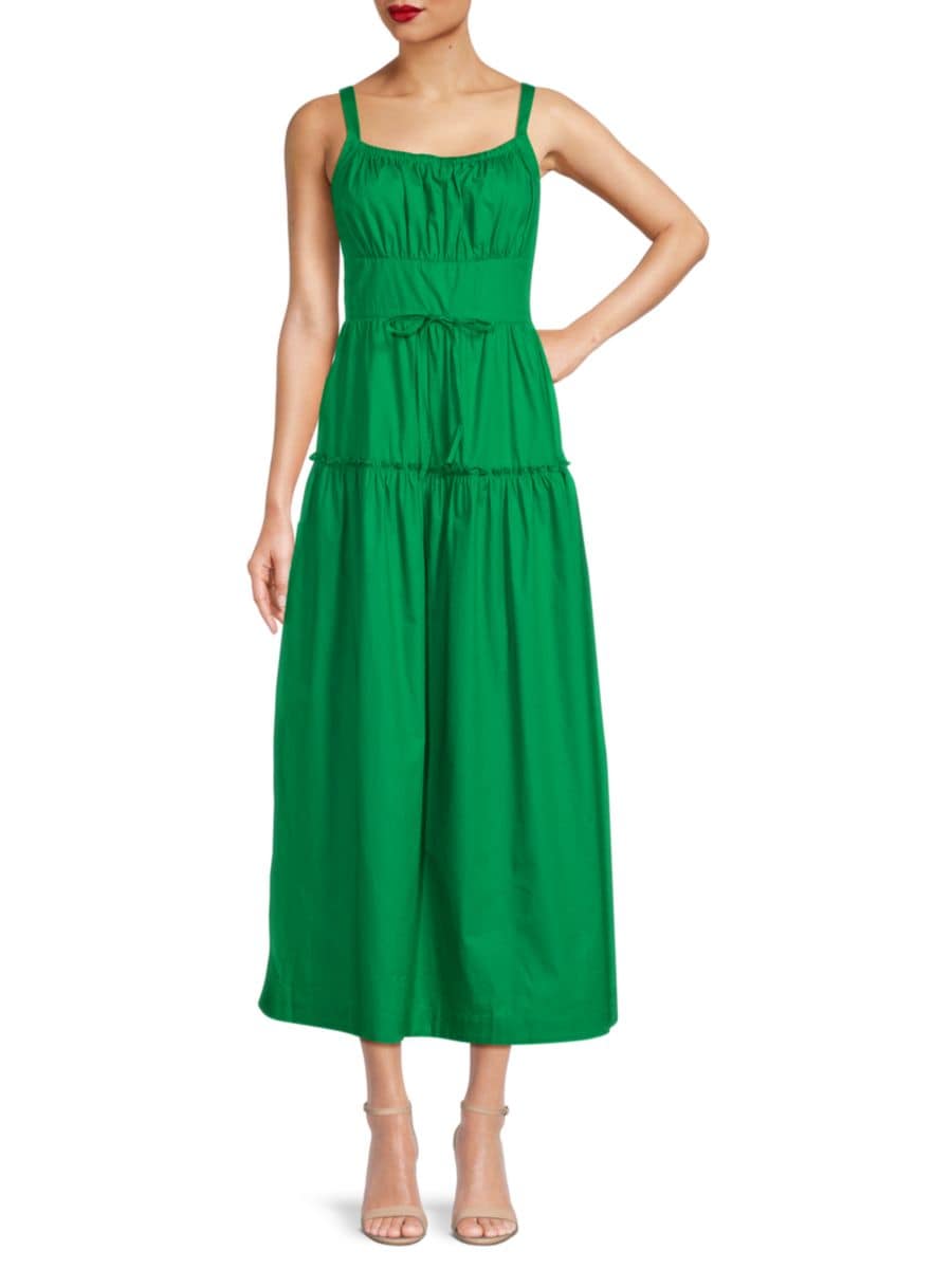 Платье макси из многослойного хлопка Brynn Walter Baker, зеленый
Платье макси из многослойного хлопка Brynn Walter Baker, зеленый