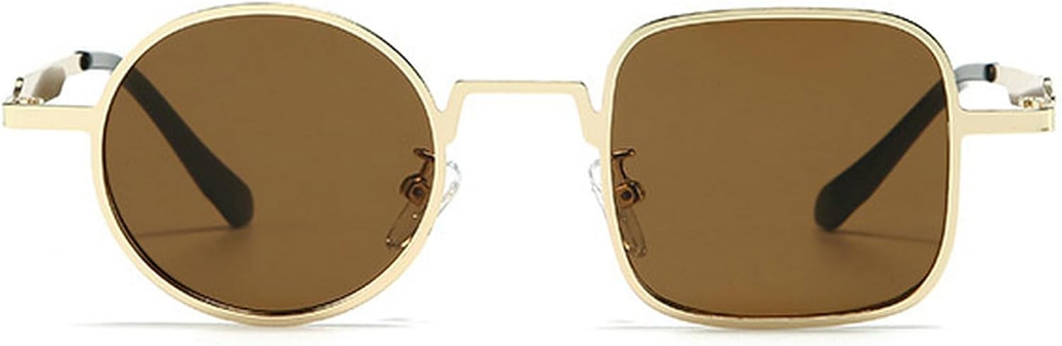 Солнцезащитные очки в стиле ретро квадратной формы для женщин и мужчин, круглые солнцезащитные очки с уникальным панк-дизайном, винтажная металлическая оправа mincl, Brown
Солнцезащитные очки в стиле ретро квадратной формы для женщин и мужчин, круглые солнцезащитные очки с уникальным панк-дизайном, винтажная металлическая оправа mincl, Brown