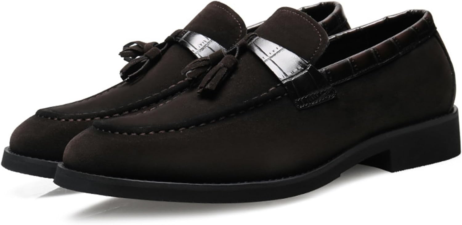 Мужские замшевые лоферы с кисточками на массивном каблуке, ретро с заостренным носком, нескользящие, на подкладке, мокасины для делового стиля, прогулок и офиса Fifilapin, темно-коричневый
Мужские замшевые лоферы с кисточками на массивном каблуке, ретро с заостренным носком, нескользящие, на подкладке, мокасины для делового стиля, прогулок и офиса Fifilapin, темно-коричневый