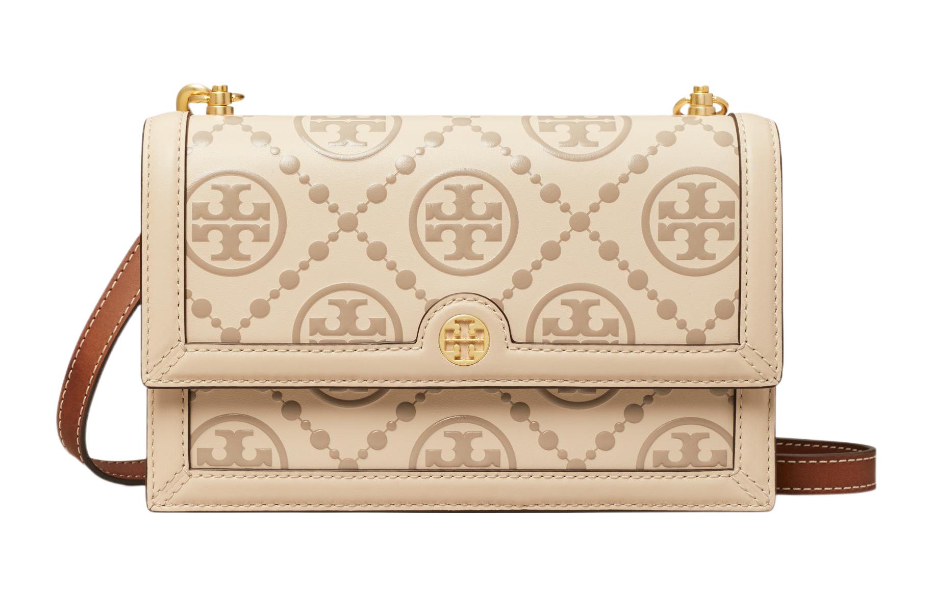 TORY BURCH Кожаная сумка через плечо женская кремово-белая
TORY BURCH Кожаная сумка через плечо женская кремово-белая