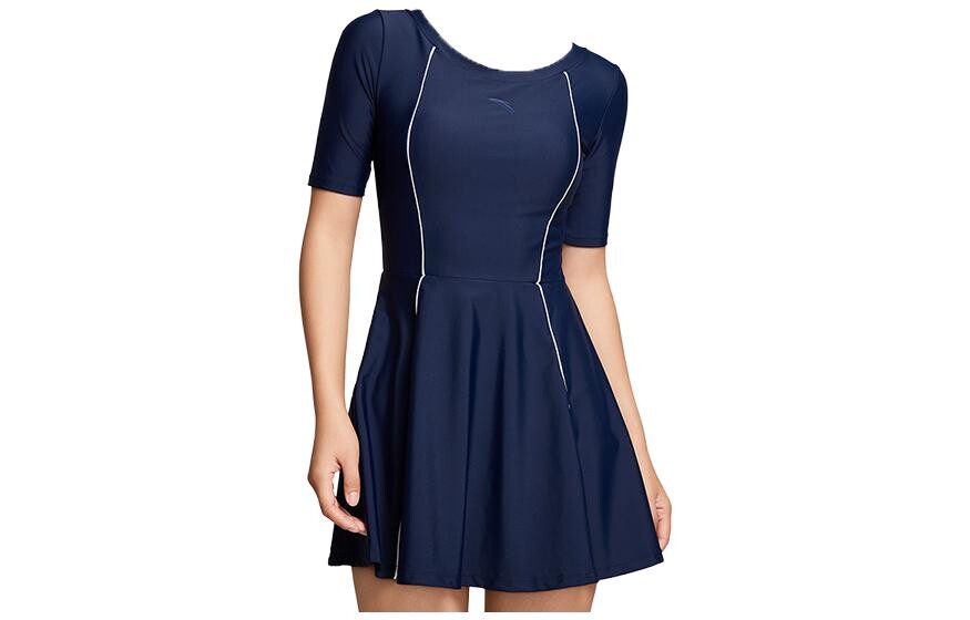 Слитный купальник женский синий Anta
Слитный купальник женский синий Anta