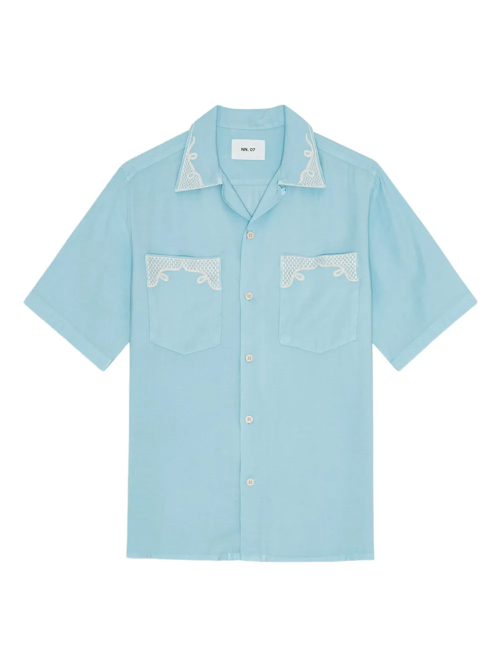 Рубашка с короткими рукавами и вышивкой NN07, синий
Рубашка с короткими рукавами и вышивкой NN07, синий