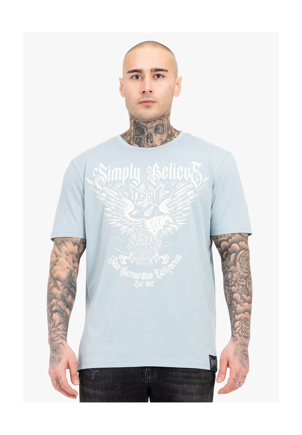 Мужская футболка свободного кроя THROPER TAPOUT, цвет Pigeon Blue
Мужская футболка свободного кроя THROPER TAPOUT, цвет Pigeon Blue