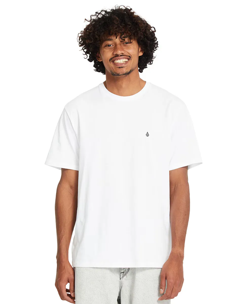 Мужская футболка с коротким рукавом и круглым вырезом Volcom, белый 
Мужская футболка с коротким рукавом и круглым вырезом Volcom, белый