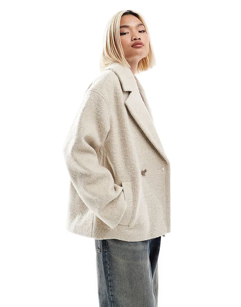 Двубортное укороченное пальто из ткани букле кремового цвета Native Youth, Бежевый, Двубортное укороченное пальто из ткани букле кремового цвета Native Youth
Двубортное укороченное пальто из ткани букле кремового цвета Native Youth, Бежевый, Двубортное укороченное пальто из ткани букле кремового цвета Native Youth