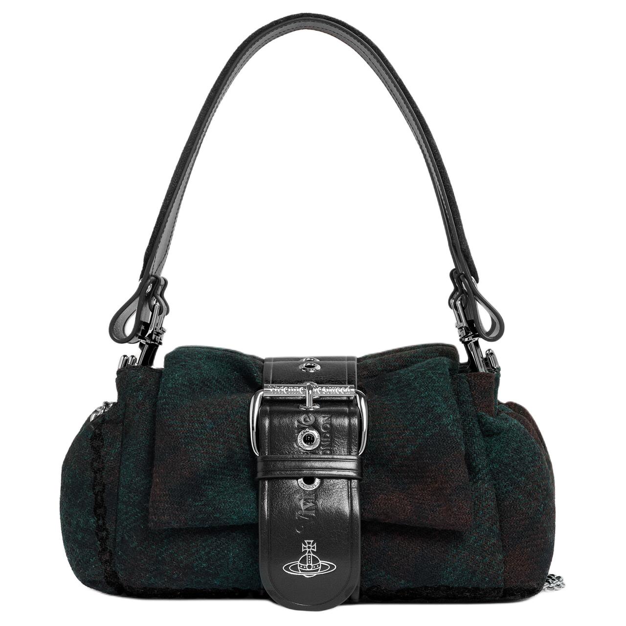 Vivienne Westwood Шерстяная женская сумка Хейзел в темную клетку
Vivienne Westwood Шерстяная женская сумка Хейзел в темную клетку