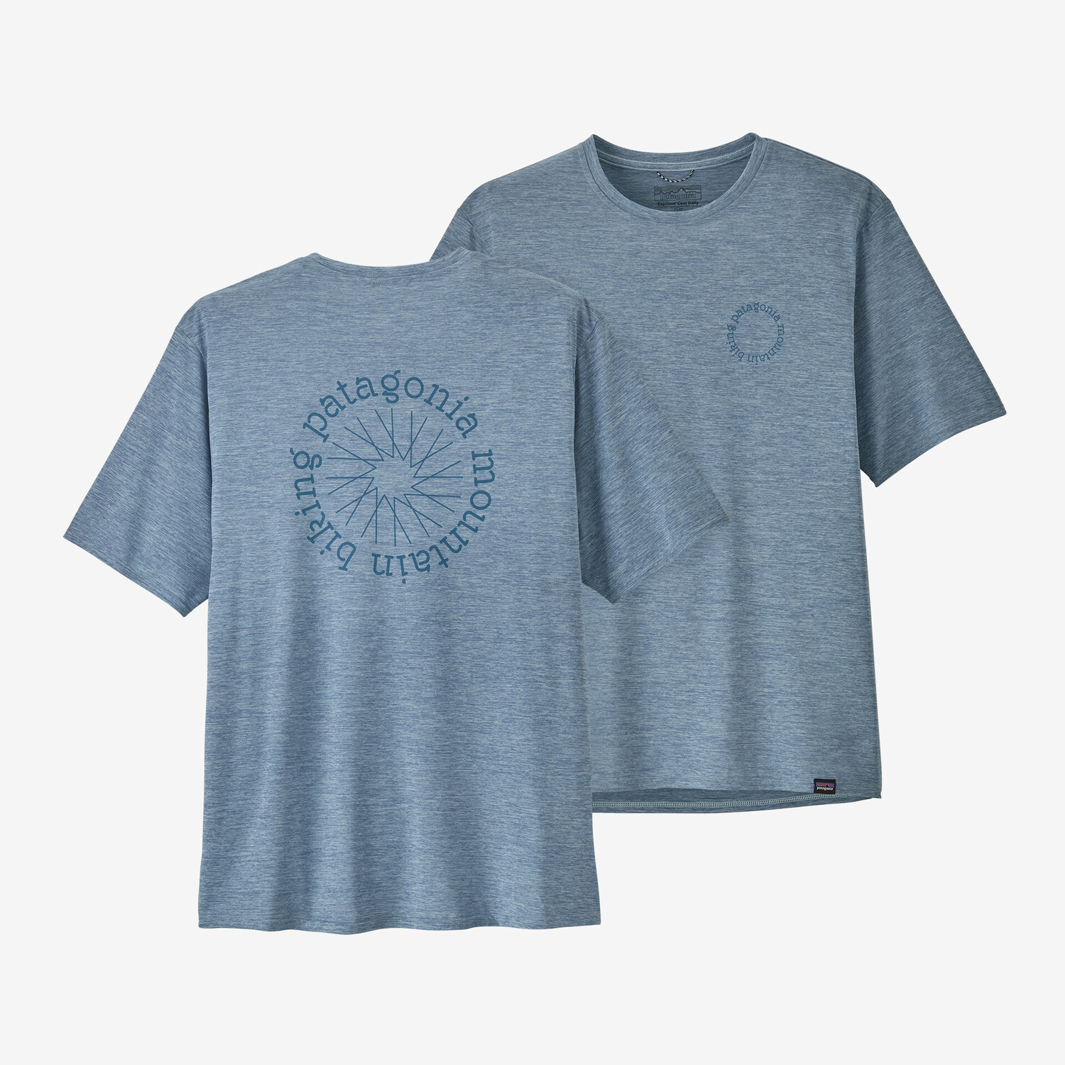 Мужская рубашка Capilene Cool на каждый день с рисунком - Lands Patagonia, цвет Spoke Stencil: Steam Blue X-Dye
Мужская рубашка Capilene Cool на каждый день с рисунком - Lands Patagonia, цвет Spoke Stencil: Steam Blue X-Dye