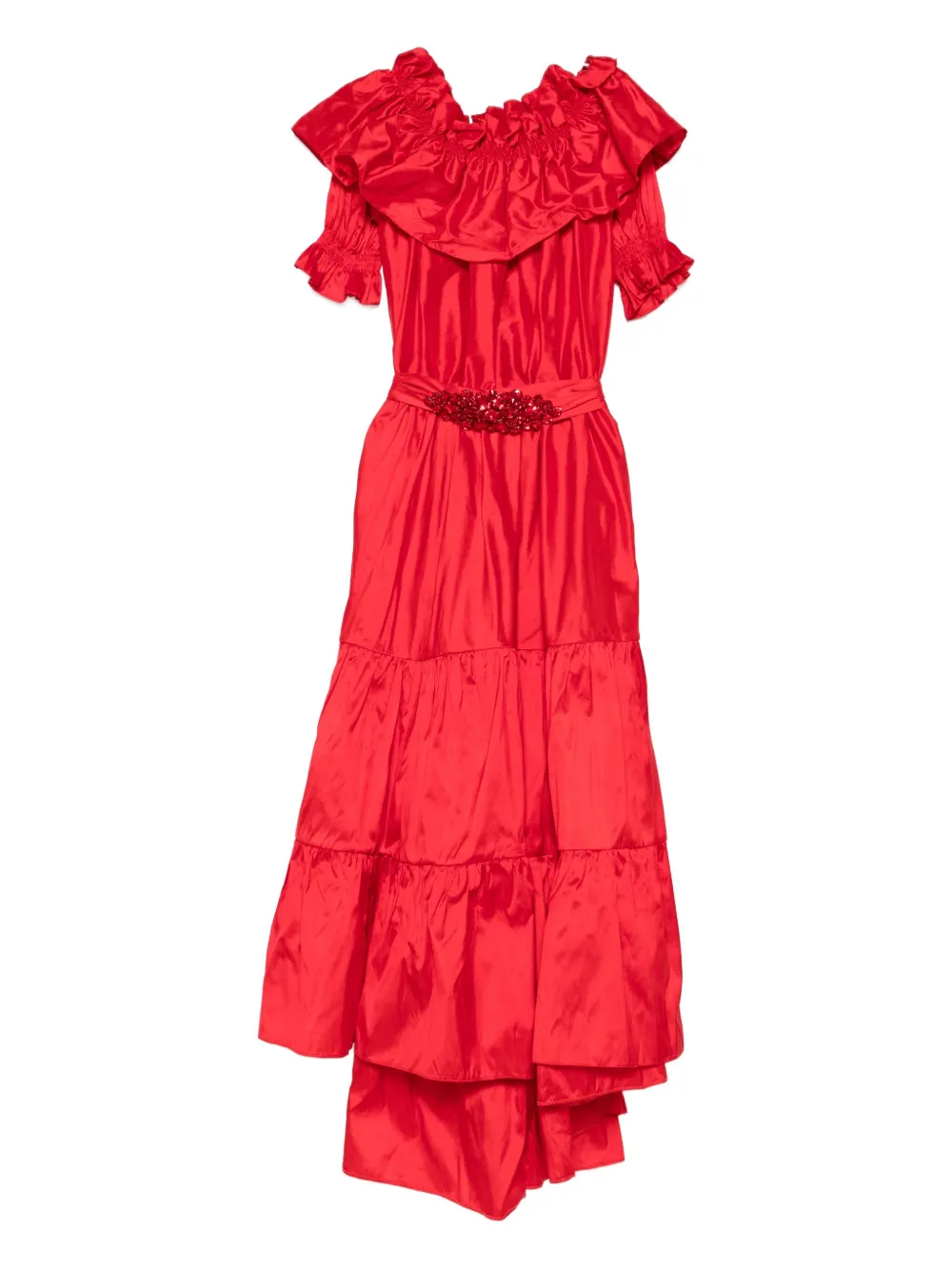 Декорированное платье асимметричного кроя MIAU by Clara Rotescu, красный
Декорированное платье асимметричного кроя MIAU by Clara Rotescu, красный