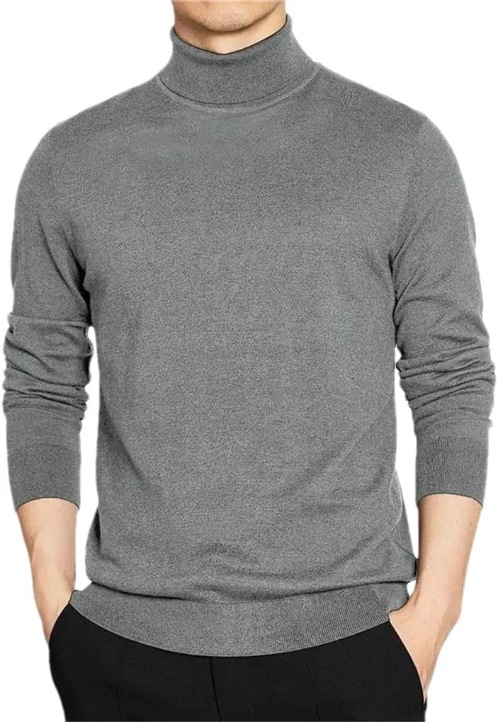 Мужской базовый однотонный водолазный теплый свободный свитер
Мужской базовый однотонный водолазный теплый свободный свитер