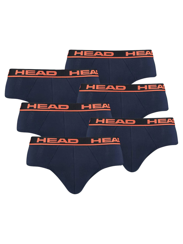 Трусы HEAD Slip 6er Pack, цвет blau/orange 
Трусы HEAD Slip 6er Pack, цвет blau/orange