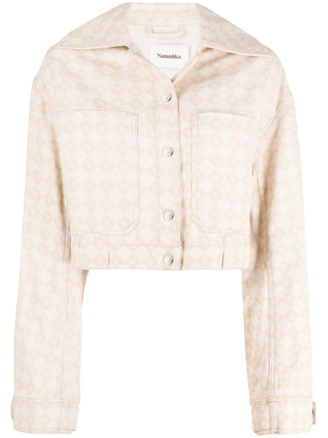 Nanushka джинсовая куртка с логотипом, нейтральный
Nanushka джинсовая куртка с логотипом, нейтральный