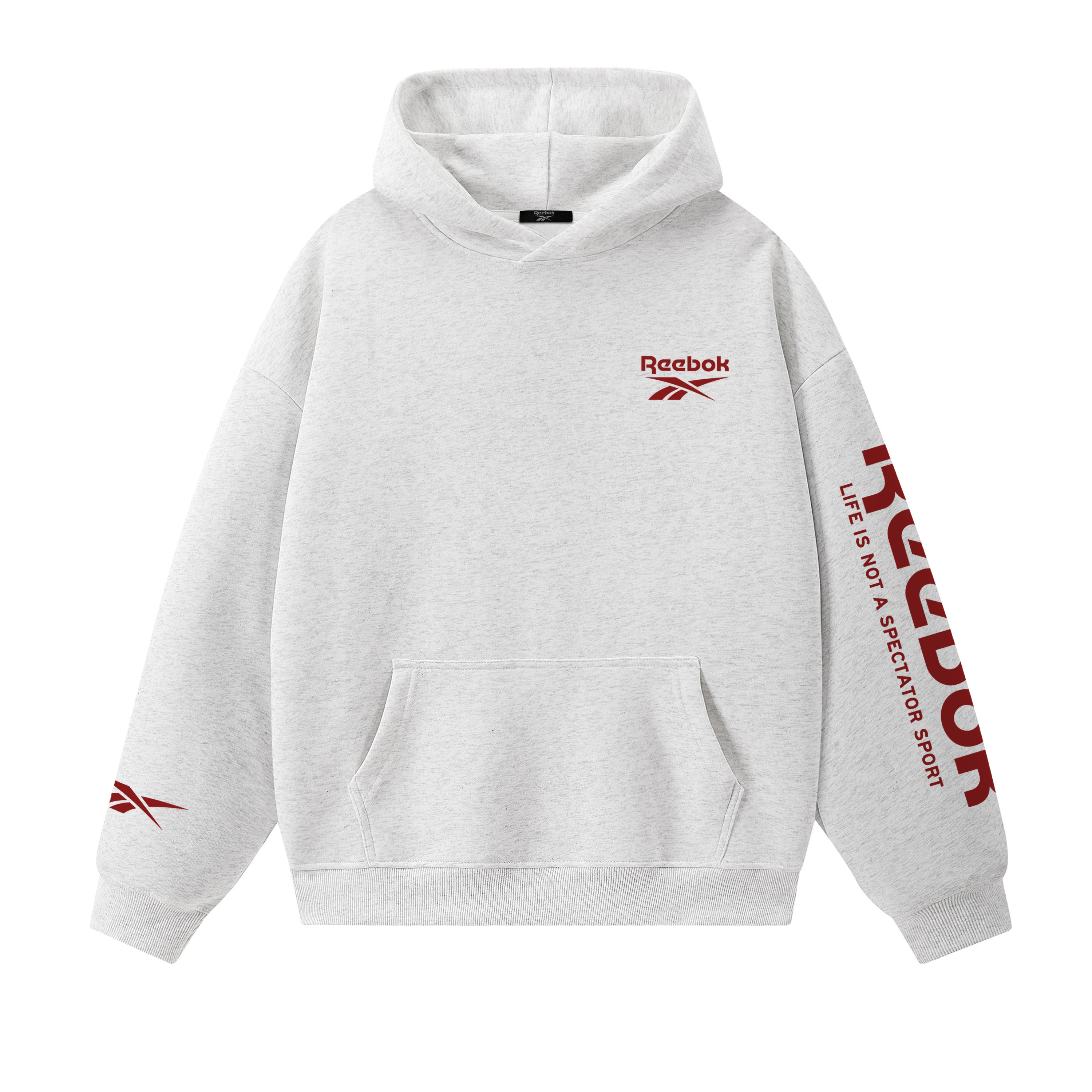 Толстовка Unisex Hooded Moderate Regular Reebok, белый heather серый-красный fleece-lined
Толстовка Unisex Hooded Moderate Regular Reebok, белый heather серый-красный fleece-lined