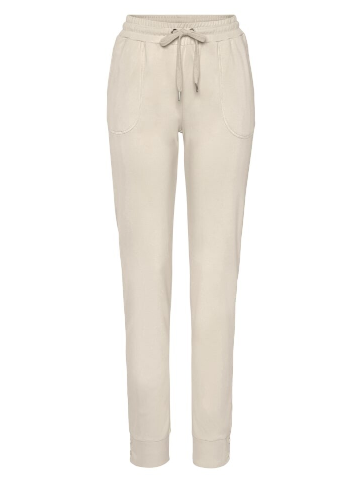 Спортивные штаны LASCANA, кремовый
Спортивные штаны LASCANA, кремовый