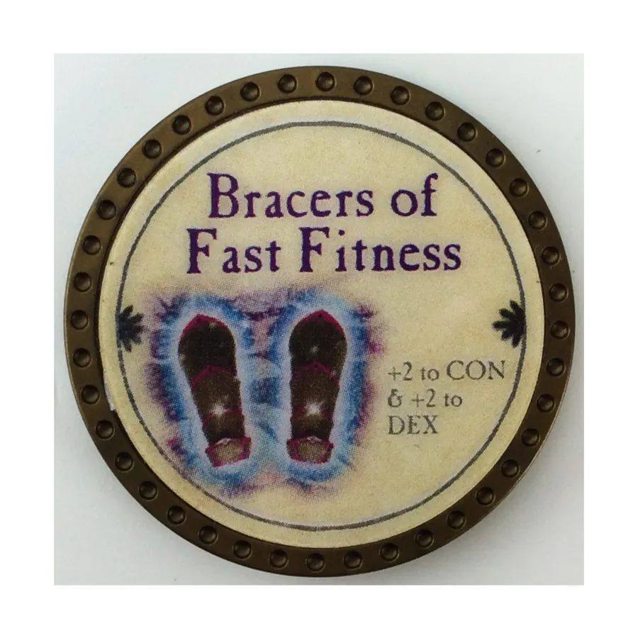 Наручи быстрого фитнеса (золотые), True Dungeon Tokens
Наручи быстрого фитнеса (золотые), True Dungeon Tokens