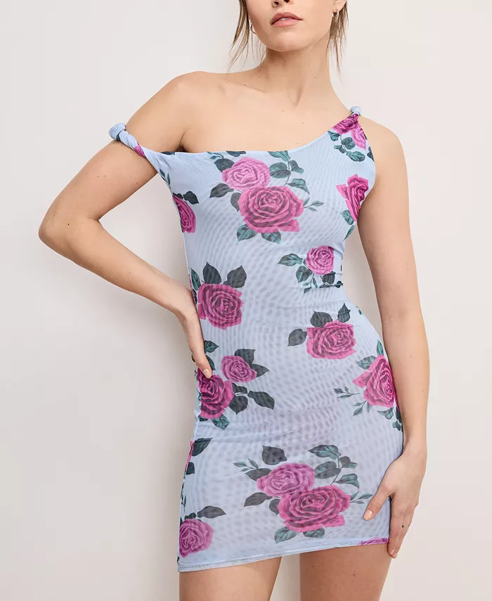 Женское платье-накидка с цветочным принтом и сеткой Good American, мультиколор
Женское платье-накидка с цветочным принтом и сеткой Good American, мультиколор